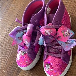 JoJo sequin sneakers worn once!
